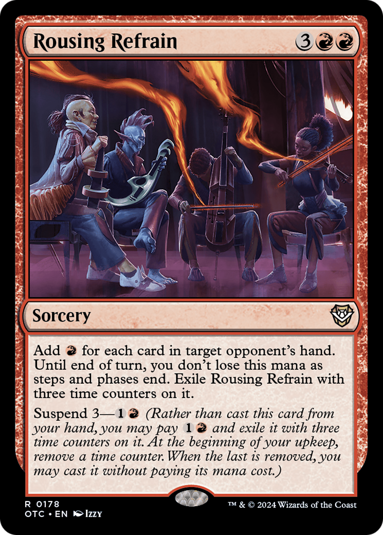 Image of Rousing Refrain (OTC-178) - Outlaws of Thunder Junction Commander