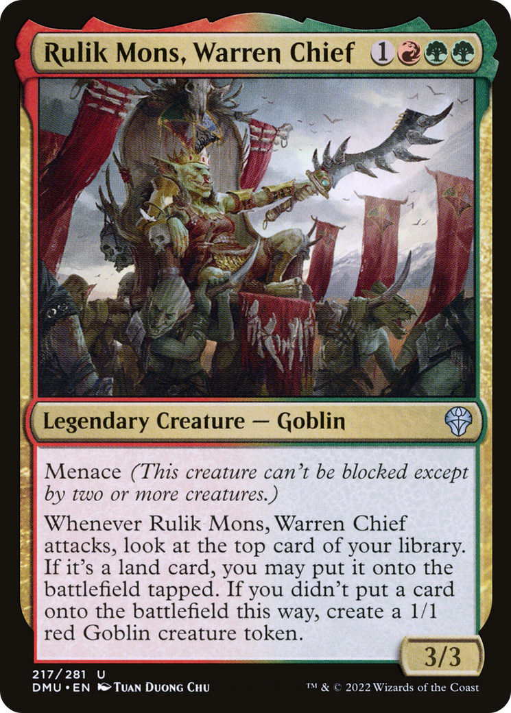 Image of Rulik Mons, Warren Chief (DMU-217) - Dominaria United Foil