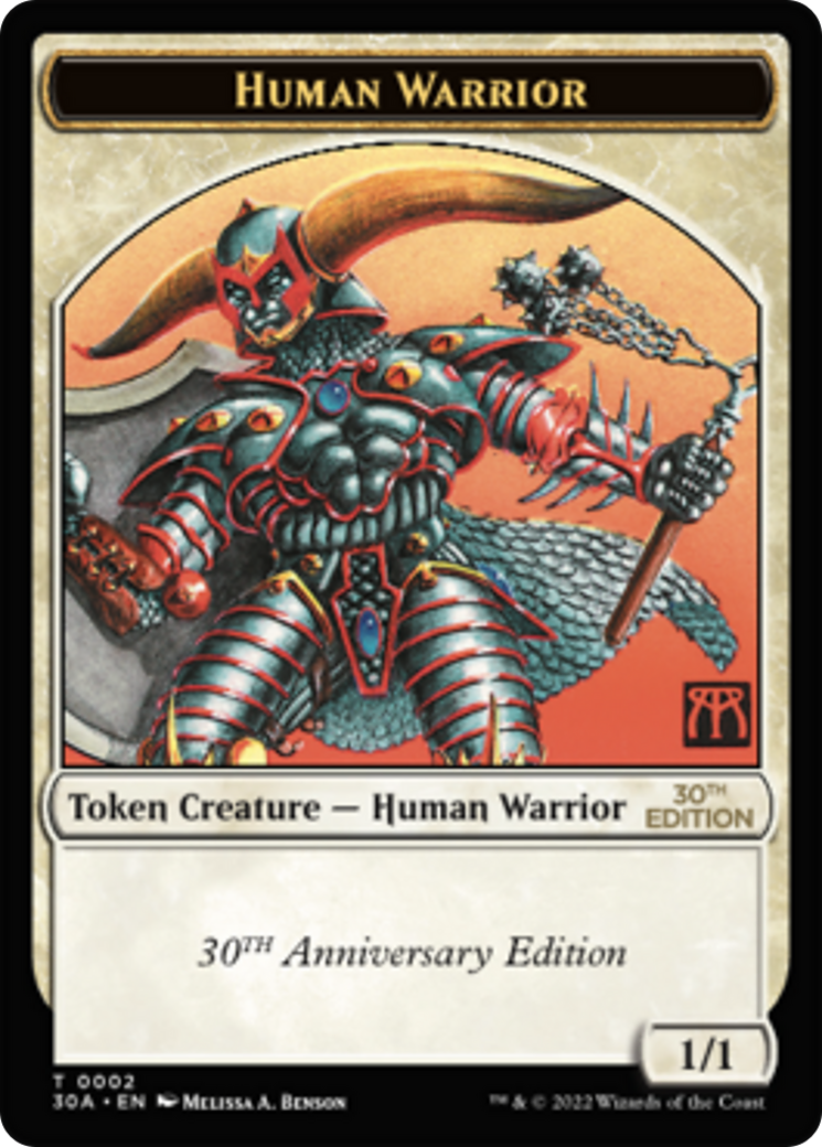 Image of Human Warrior Token (30A-002) - 30th Anniversary Tokens