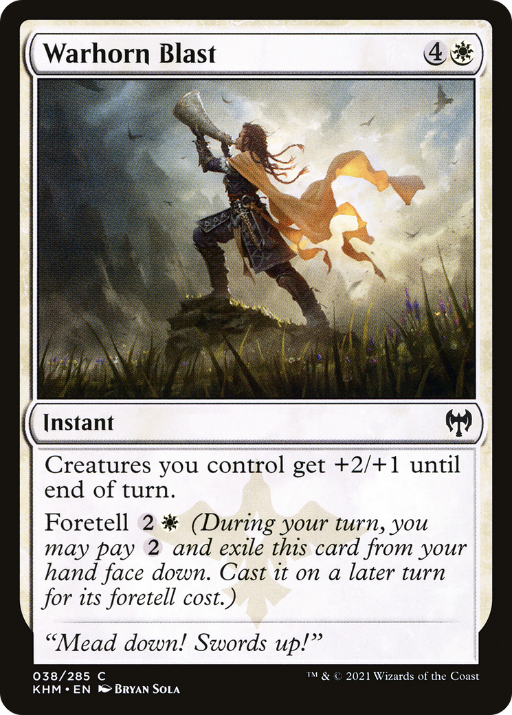 Image of Warhorn Blast (KHM-038) - Kaldheim Foil