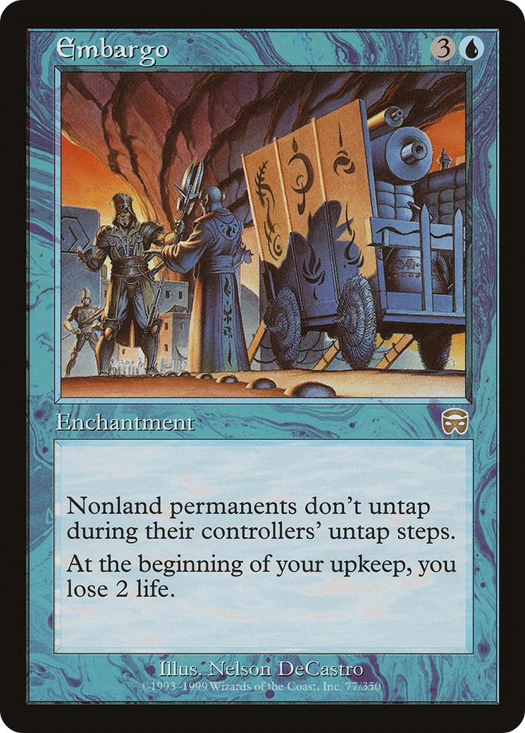 Image of Embargo (MMQ-077) - Mercadian Masques Foil