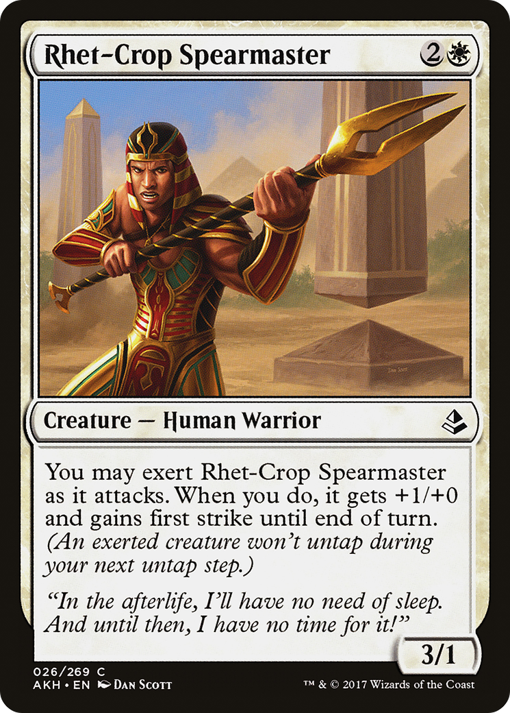 Image of Rhet-Crop Spearmaster (AKH-026) - Amonkhet