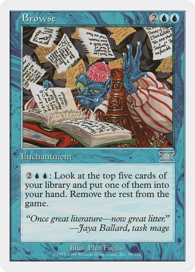 Image of Browse (6ED-059) - Classic Sixth Edition