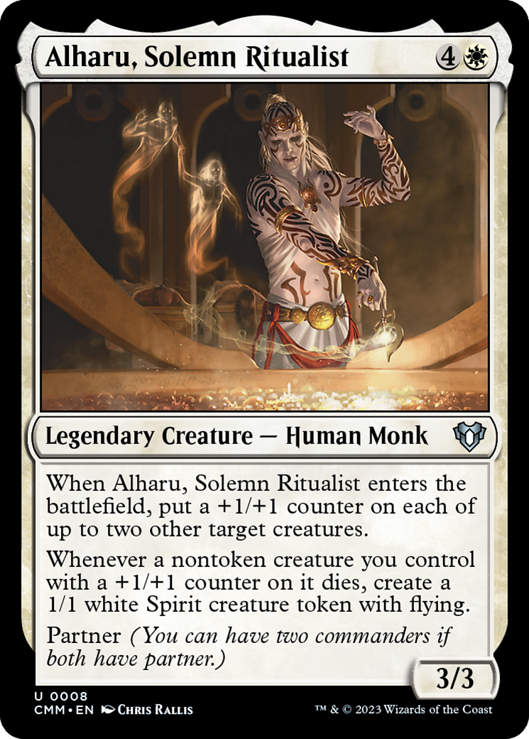 Image of Alharu, Solemn Ritualist (CMM-008) - Commander Masters Foil