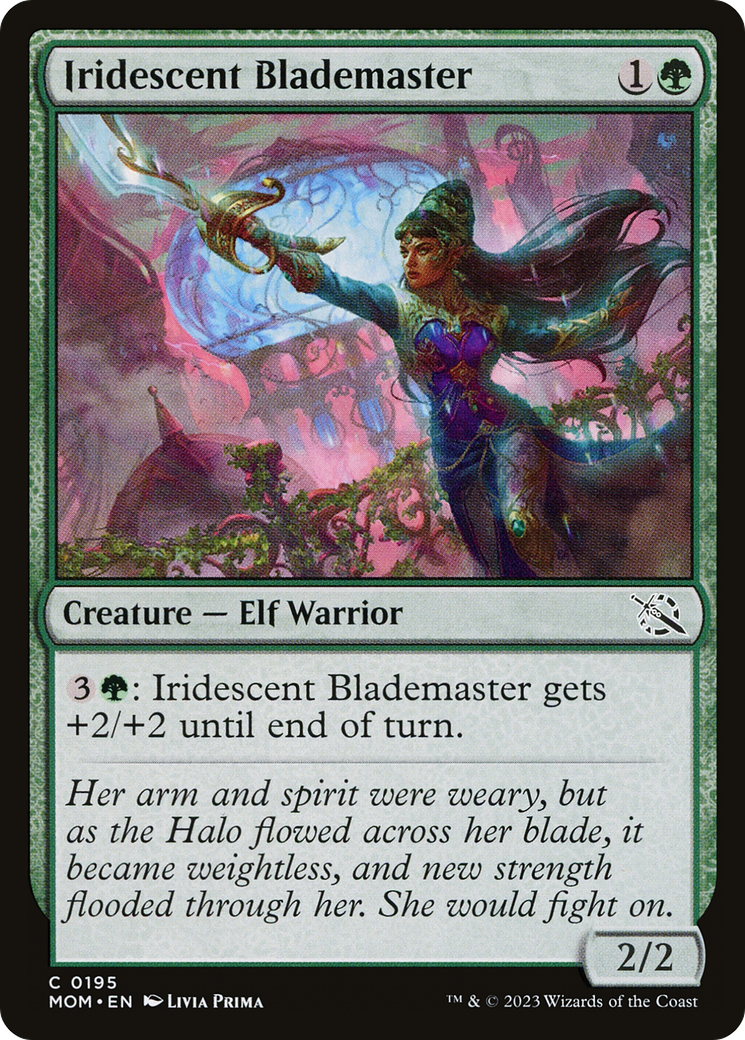 Image of Iridescent Blademaster (MOM-195) - March of the Machine Foil