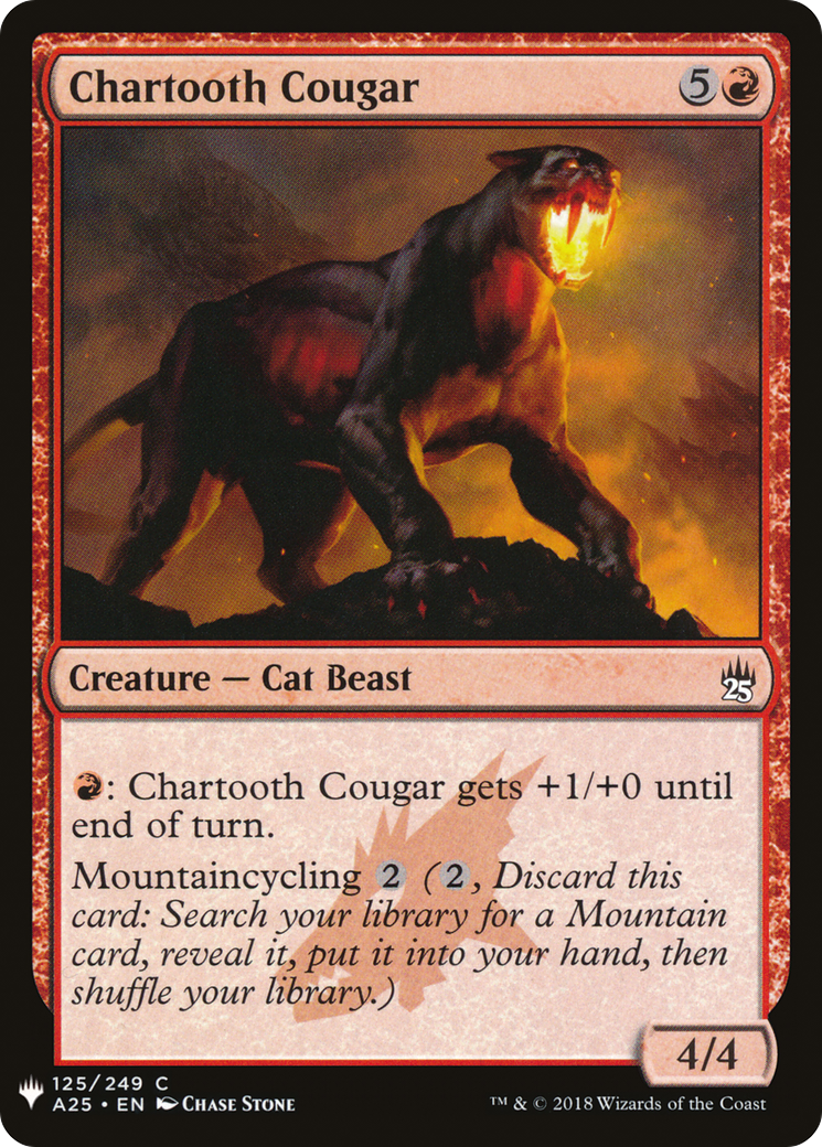 Image of Chartooth Cougar (LIST-125) - The List