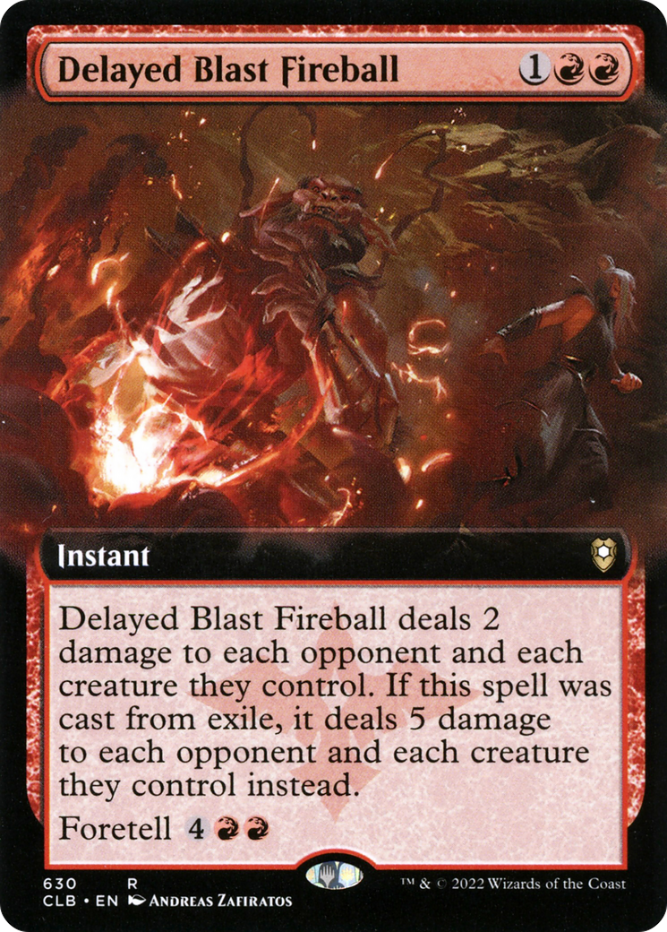 Image of Delayed Blast Fireball (Extended Art) (CLB-630) - Commander Legends: Battle for Baldur's Gate: (Extended Art)