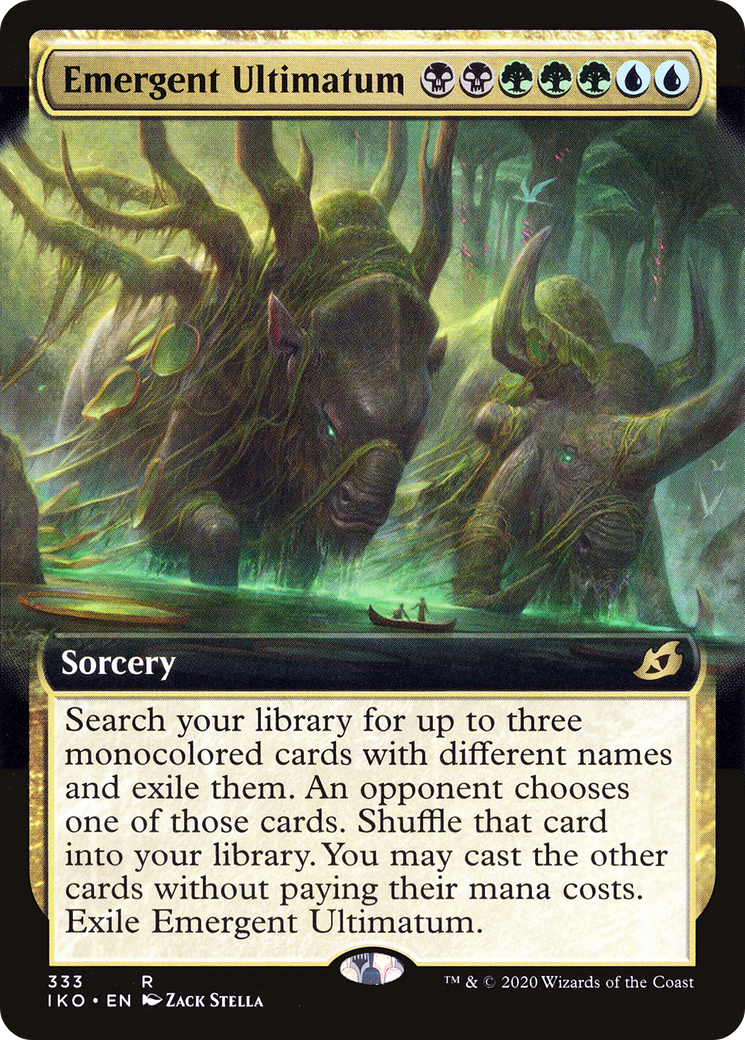 Image of Emergent Ultimatum (Extended Art) (IKO-333) - Ikoria: Lair of Behemoths: (Extended Art) Foil