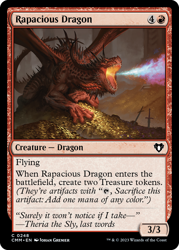 Image of Rapacious Dragon (CMM-248) - Commander Masters Foil