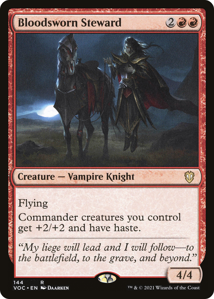 Image of Bloodsworn Steward (VOC-144) - Crimson Vow Commander
