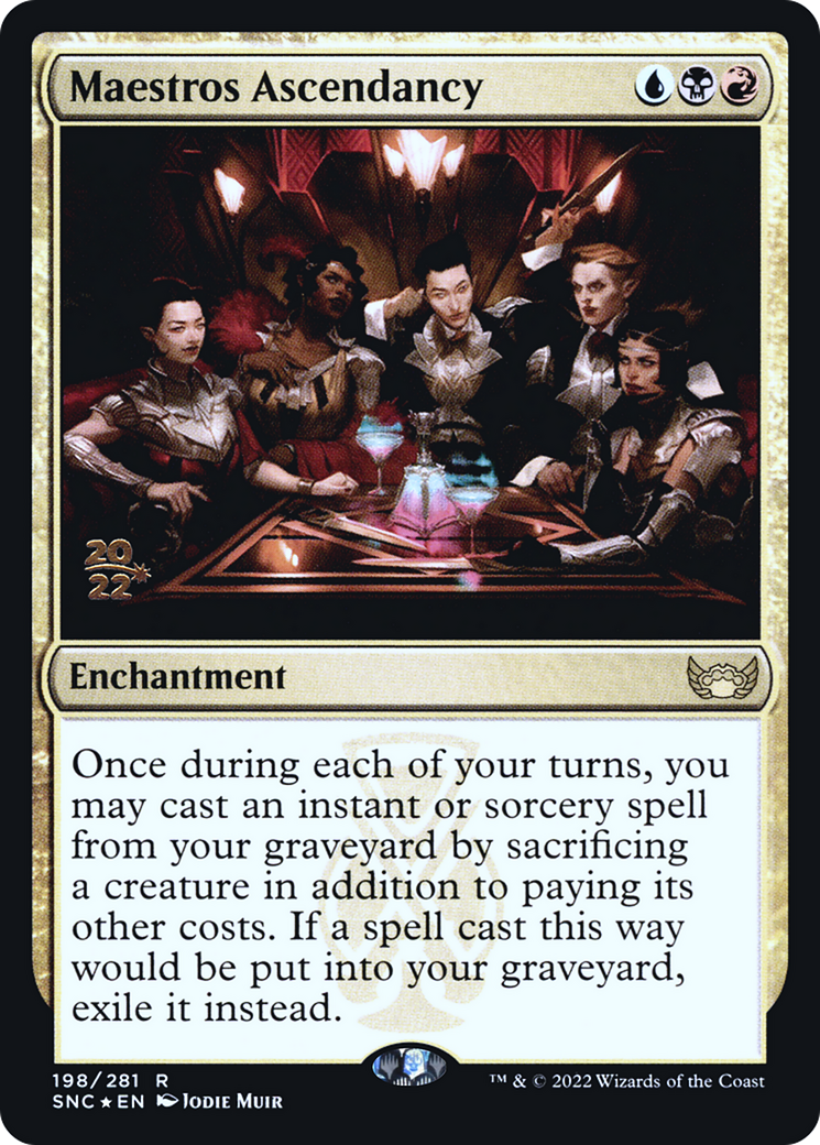 Image of Maestros Ascendancy (PRE-198) - Streets of New Capenna Promos Foil