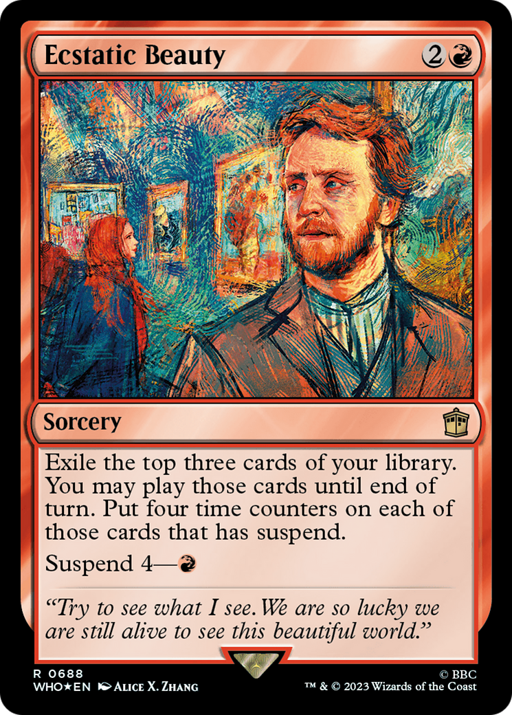 Image of Ecstatic Beauty (Surge Foil) (WHO-688) - Doctor Who Foil