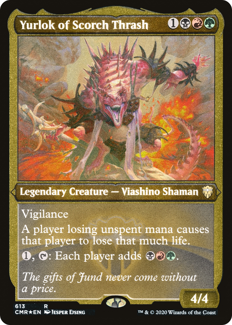 Image of Yurlok of Scorch Thrash (Foil Etched) (CMR-613) - Commander Legends Etched Foil