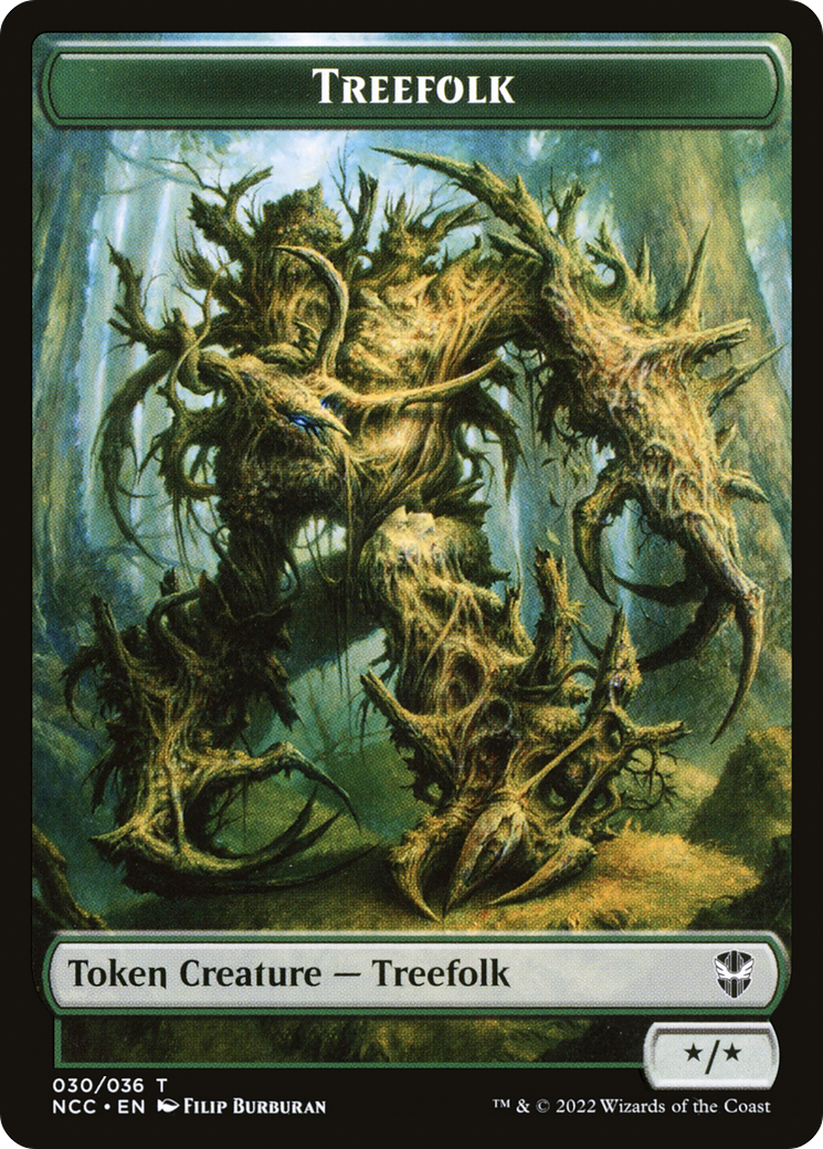 Image of Treefolk (TNCC-030) - New Capenna Commander Tokens Foil