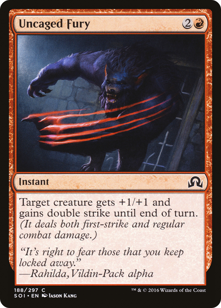 Image of Uncaged Fury (SOI-188) - Shadows over Innistrad Foil
