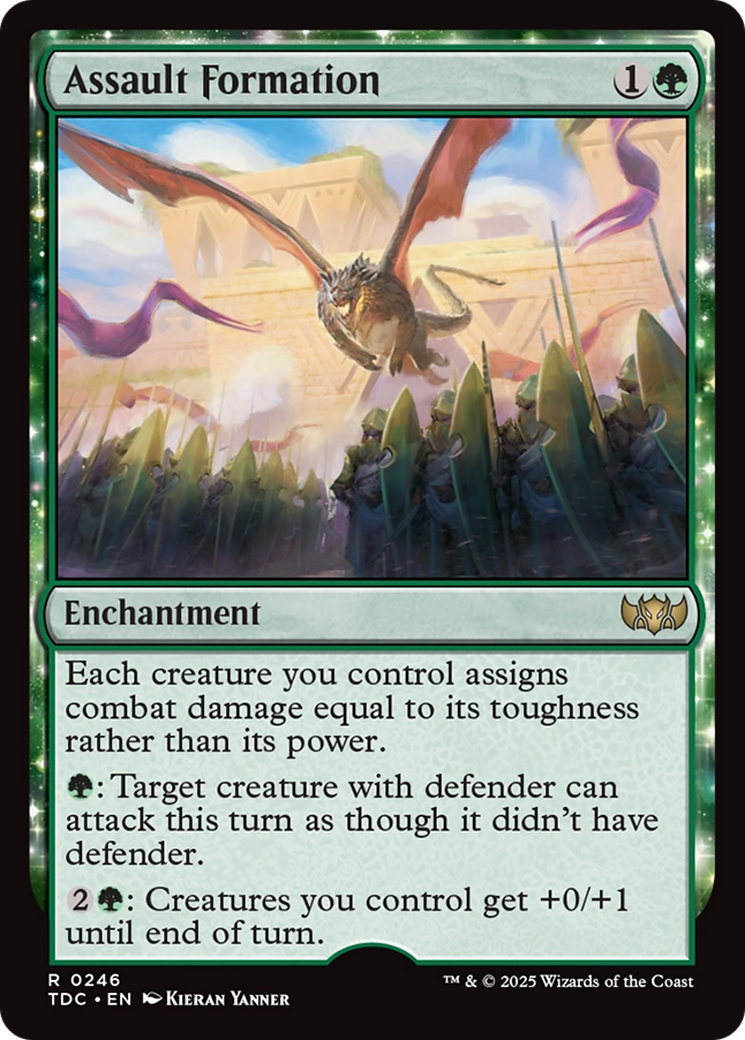 Image of Assault Formation (TDC-246) - Commander: Tarkir: Dragonstorm: (enchantment)