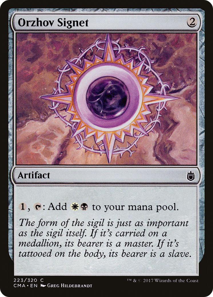 Image of Orzhov Signet (CMA-223) - Commander Anthology