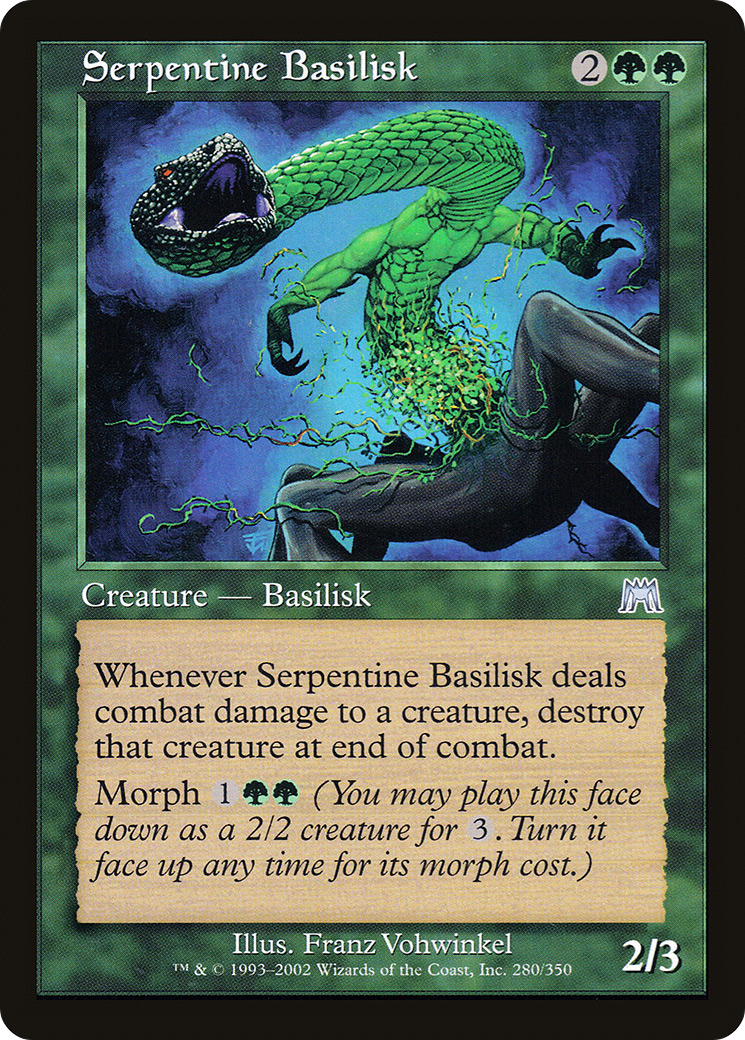 Image of Serpentine Basilisk (ONS-280) - Onslaught Foil