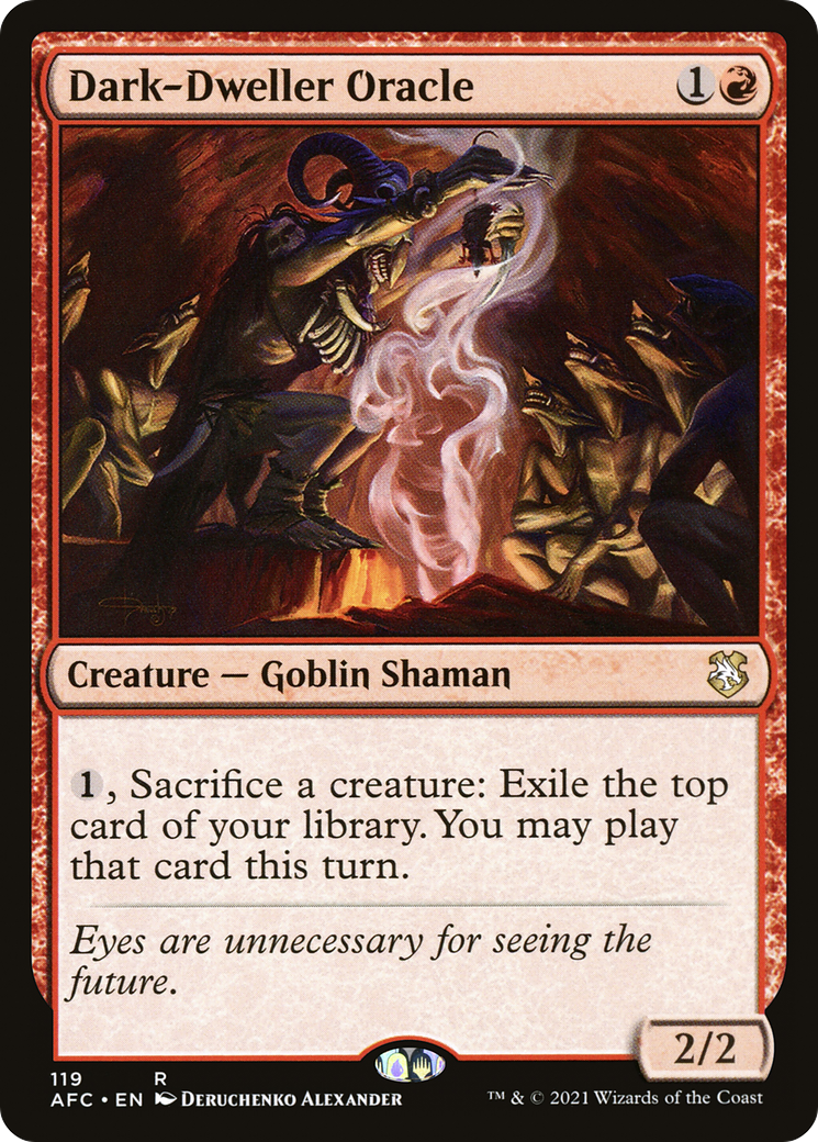 Image of Dark-Dweller Oracle (AFC-119) - Forgotten Realms Commander