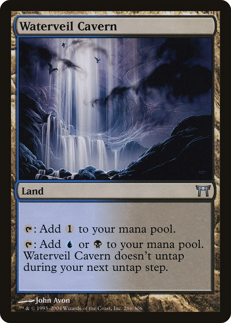 Image of Waterveil Cavern (CHK-286) - Champions of Kamigawa Foil
