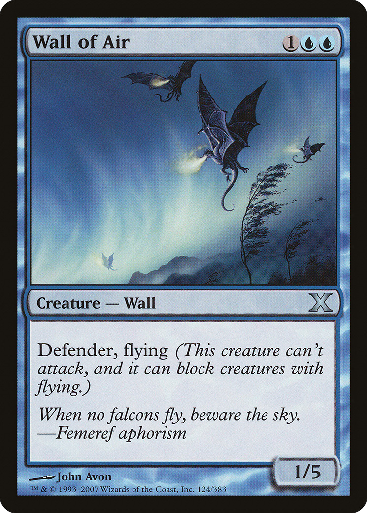 Image of Wall of Air (10E-124) - Tenth Edition