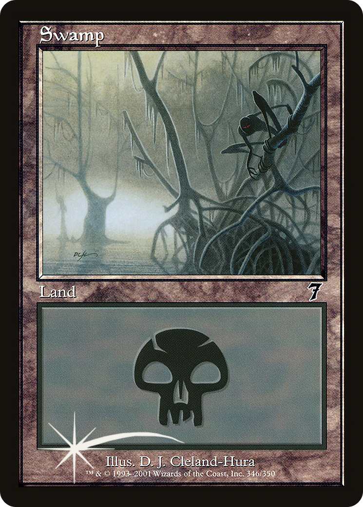 Image of Swamp (7ED-346) - 7th Edition Foil