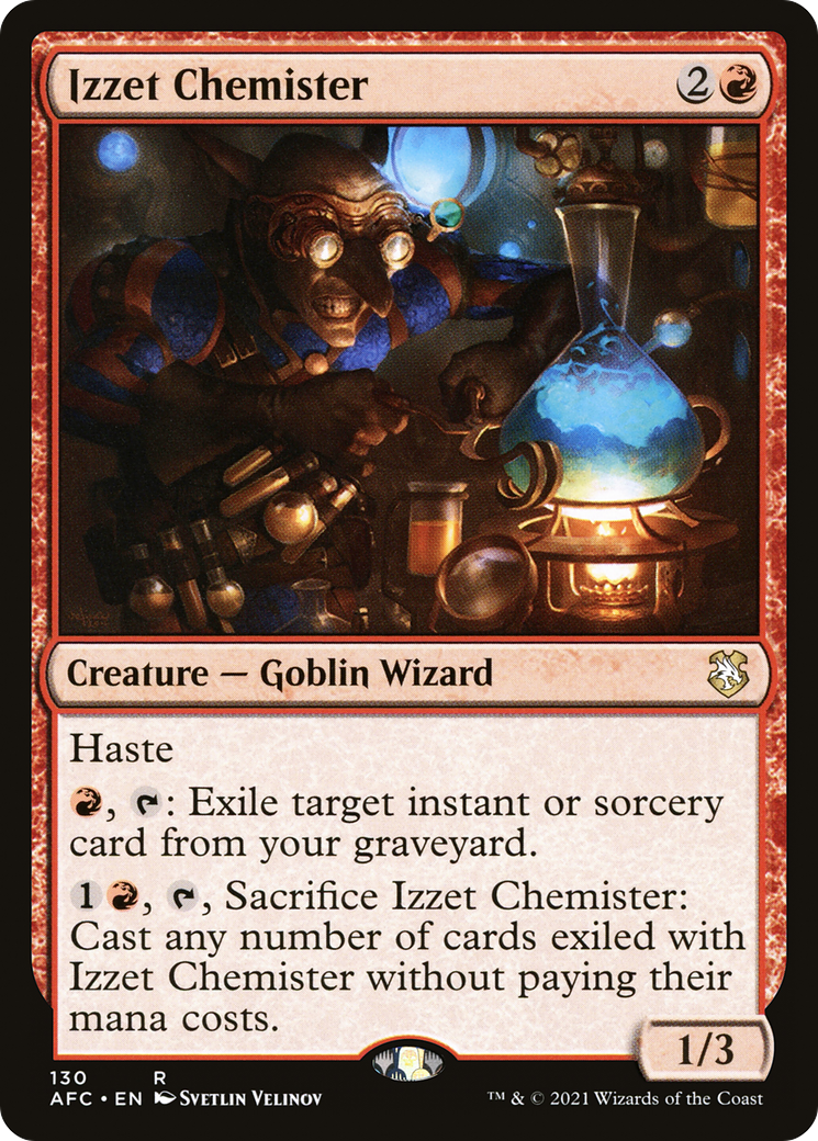 Image of Izzet Chemister (AFC-130) - Forgotten Realms Commander