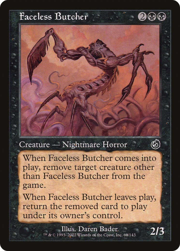Image of Faceless Butcher (TOR-060) - Torment Foil