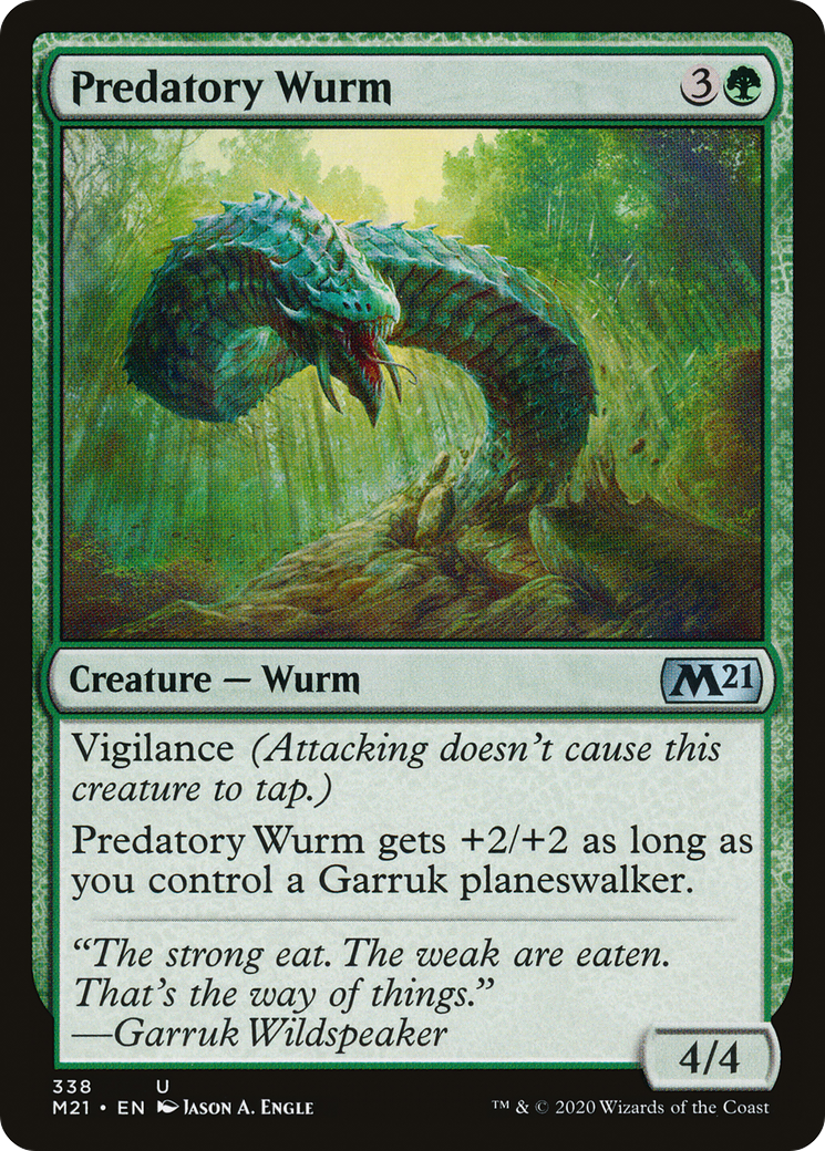 Image of Predatory Wurm (M21-338) - Core Set 2021