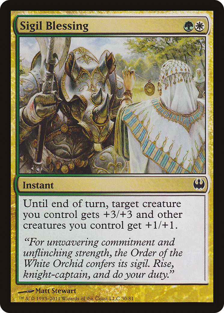 Image of Sigil Blessing (DDG-030) - Duel Decks: Knights vs. Dragons