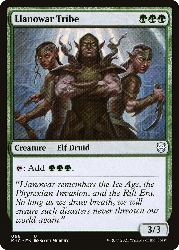 Image of Llanowar Tribe (KHC-066) - Kaldheim Commander