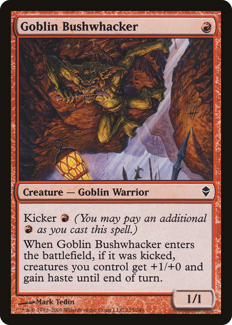 Image of Goblin Bushwhacker (ZEN-125) - Zendikar