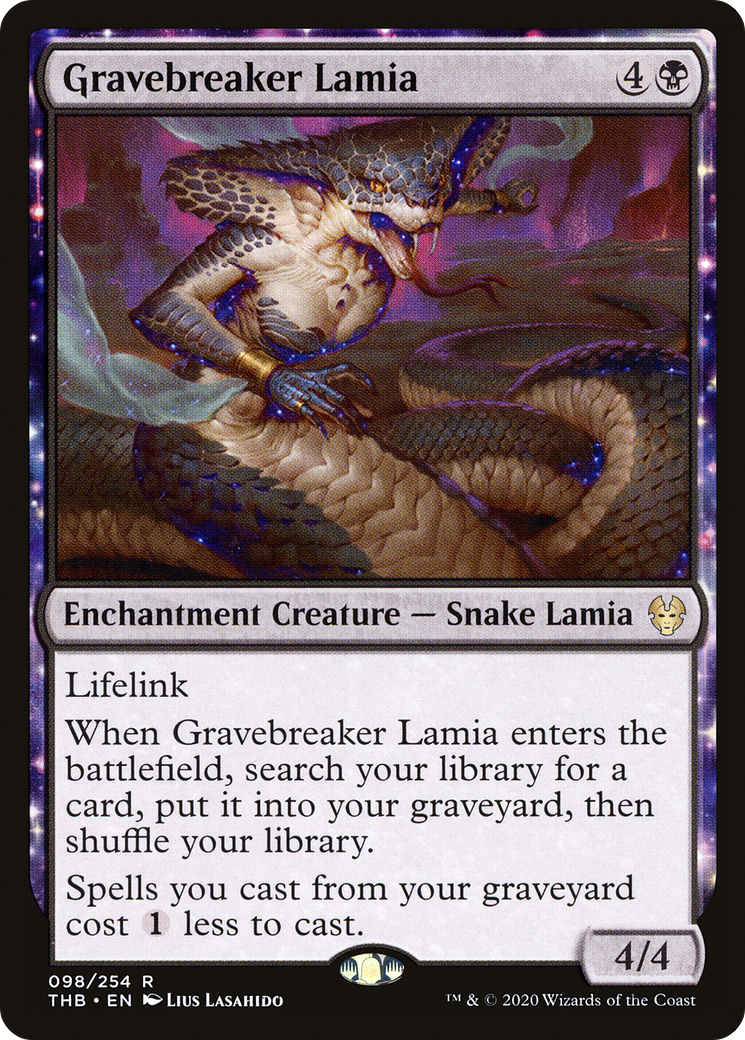 Image of Gravebreaker Lamia (THB-098) - Theros Beyond Death: (enchantment) Foil