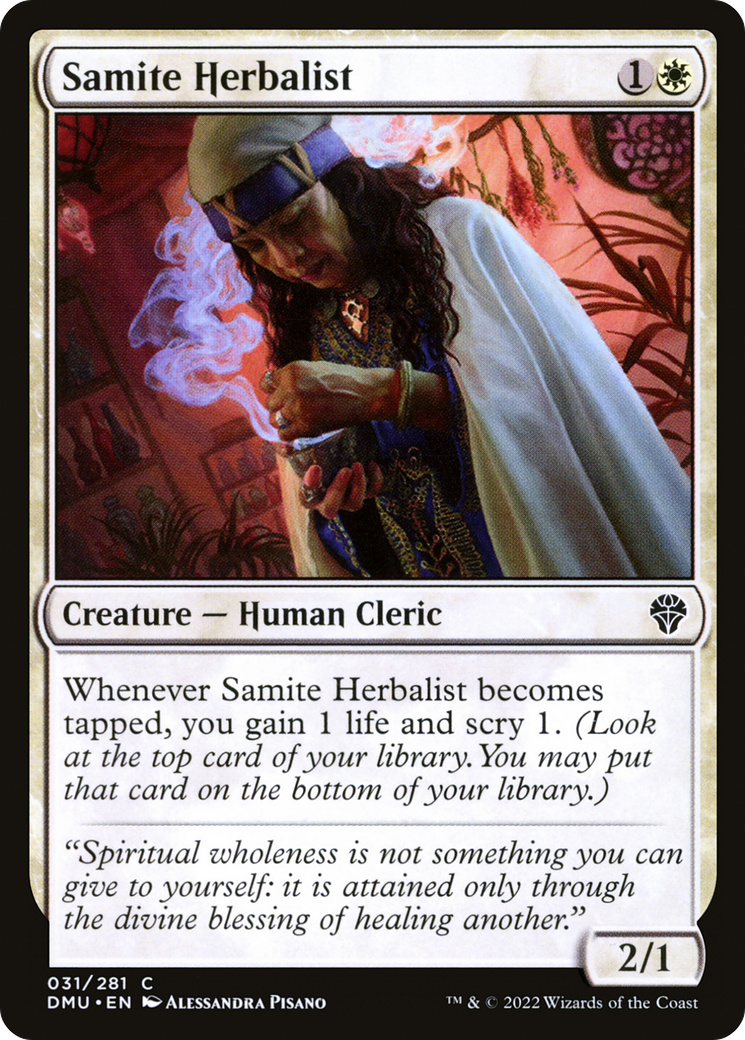 Image of Samite Herbalist (DMU-031) - Dominaria United