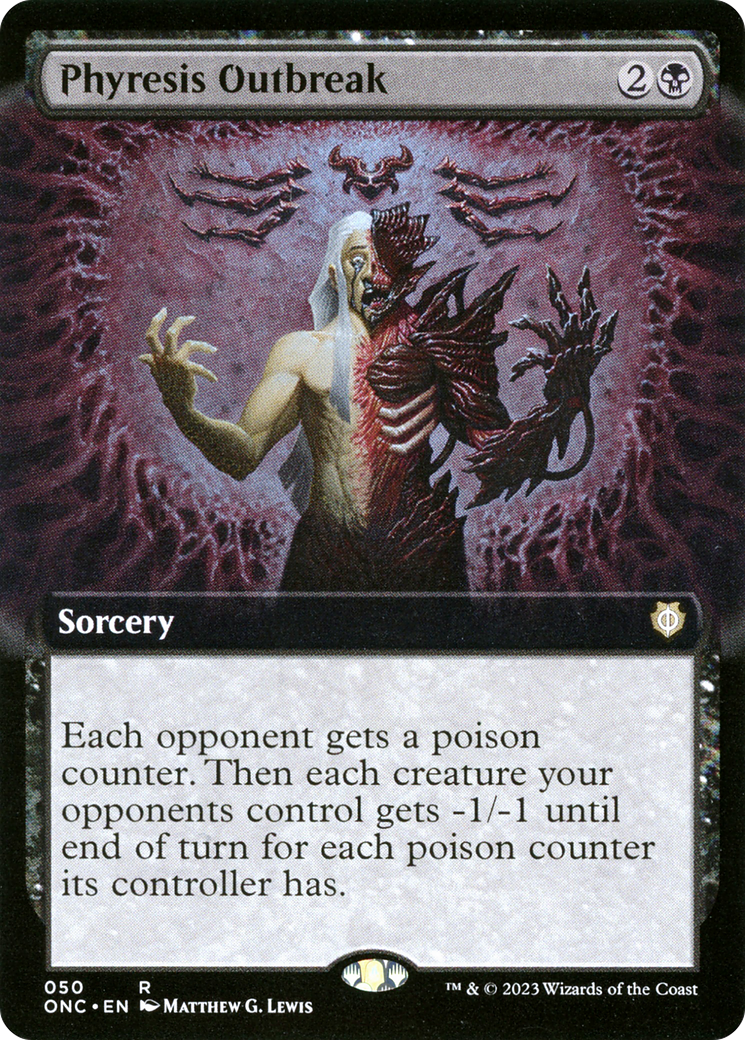 Image of Phyresis Outbreak (Extended Art) (ONC-050) - Phyrexia: All Will Be One Commander: (Extended Art)