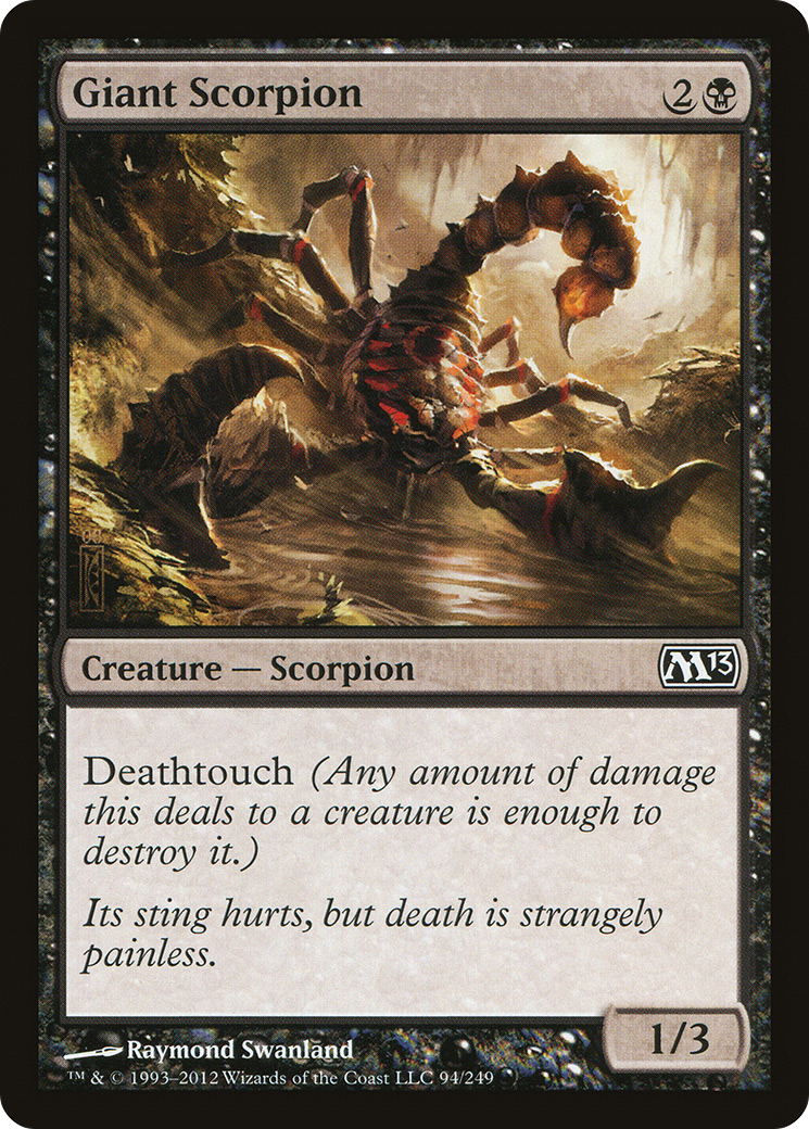 Image of Giant Scorpion (M13-094) - Magic 2013 Foil
