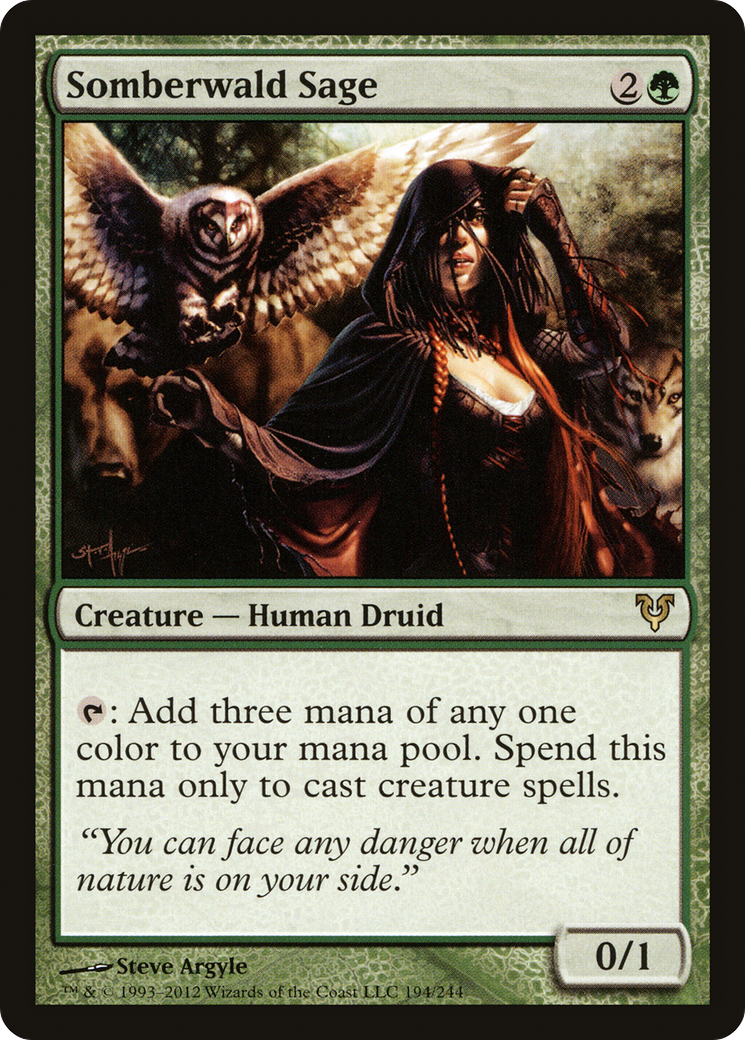 Image of Somberwald Sage (AVR-194) - Avacyn Restored Foil