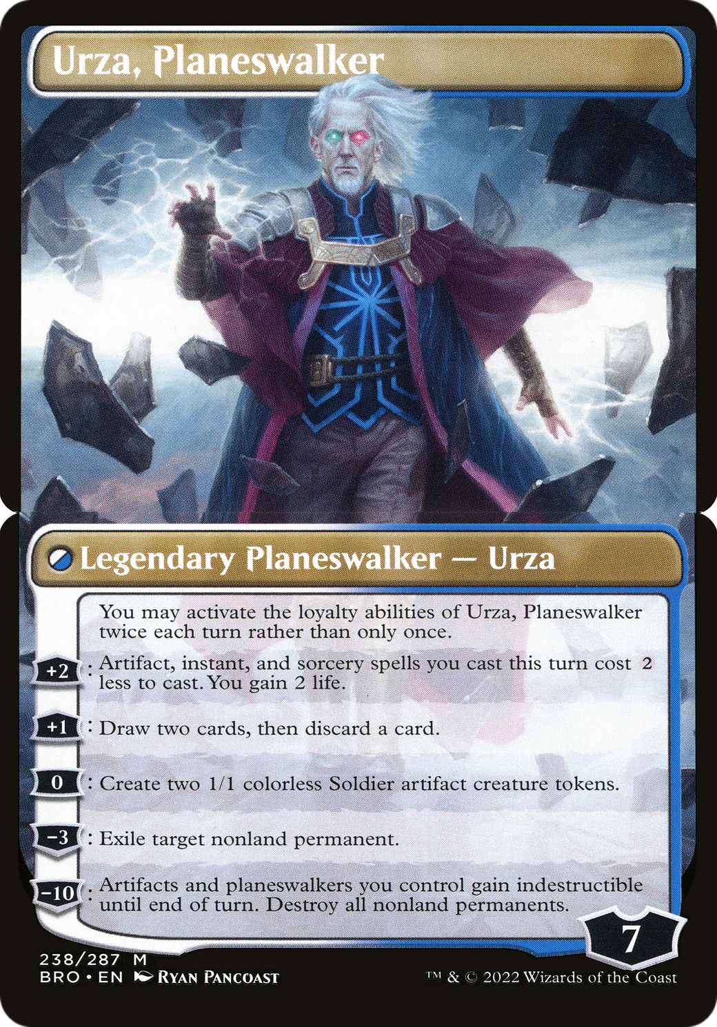 Image of Urza, Planeswalker (BRO-238B) - The Brothers' War Foil