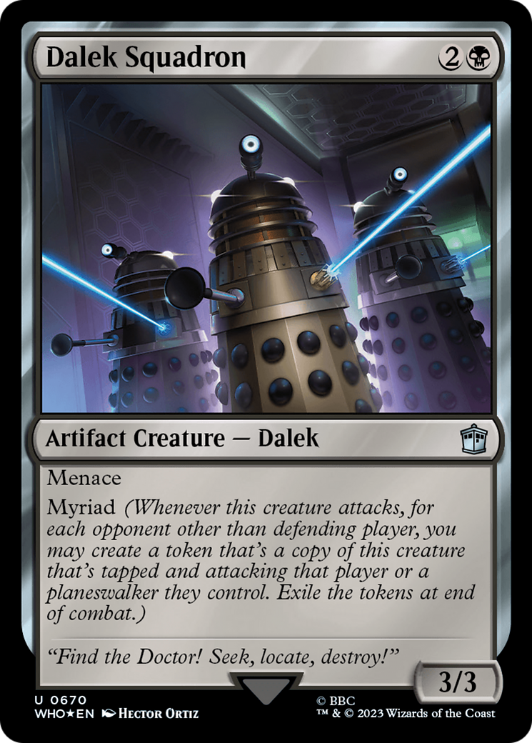 Image of Dalek Squadron (Surge Foil) (WHO-670) - Doctor Who Foil