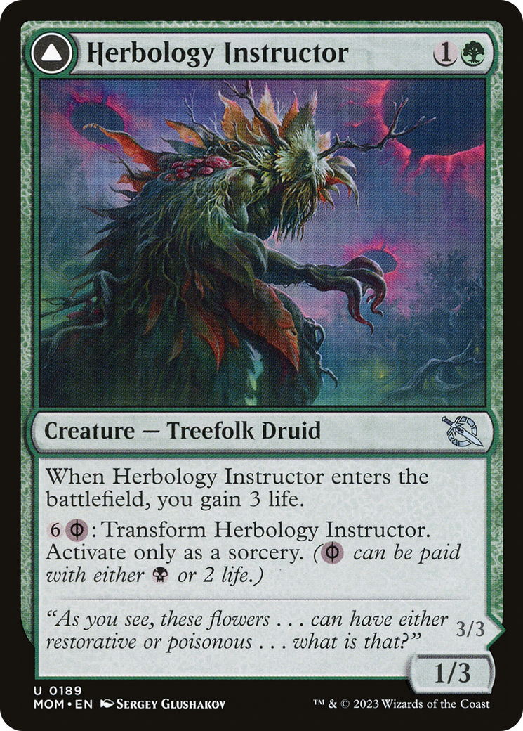 Image of Herbology Instructor (MOM-189) - March of the Machine Foil