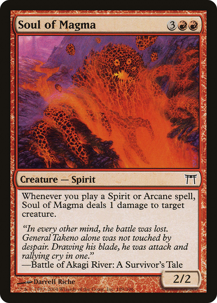 Image of Soul of Magma (CHK-189) - Champions of Kamigawa