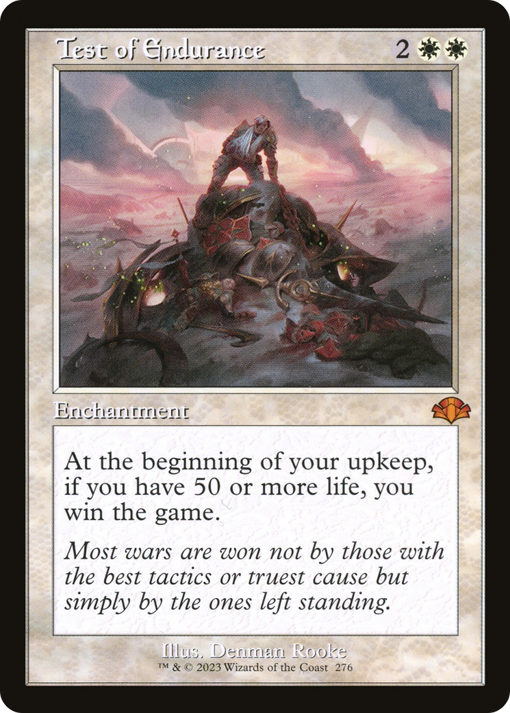Image of Test of Endurance (Retro Frame) (DMR-276) - Dominaria Remastered