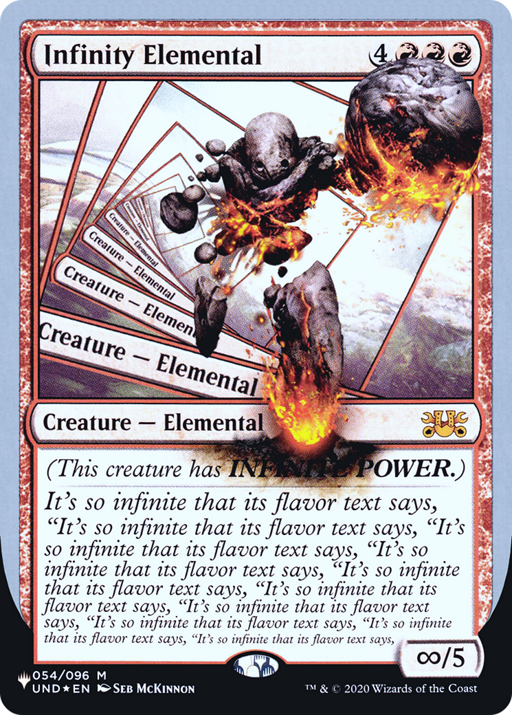 Image of Infinity Elemental (LIST-029) - The List (Unfinity Foil Edition) Foil