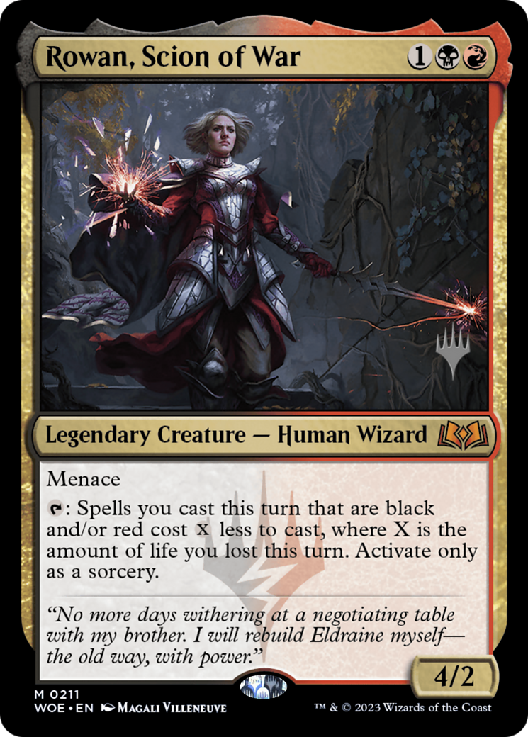 Image of Rowan, Scion of War (PPWOE-211) - Wilds of Eldraine Promos Foil