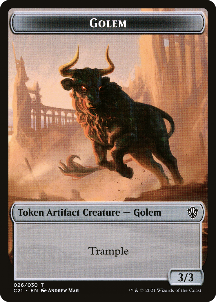 Image of Golem (TC21-026) - Commander 2021 Tokens