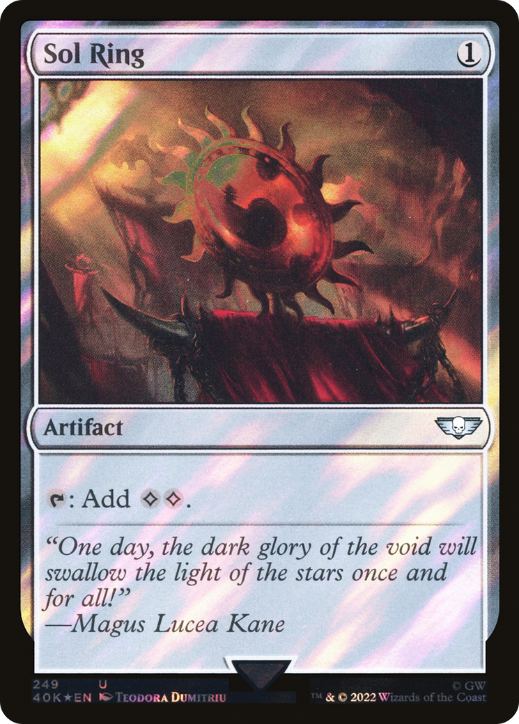 Image of Sol Ring (249) (Surge Foil) (40K-249) - Warhammer 40,000 Commander Foil
