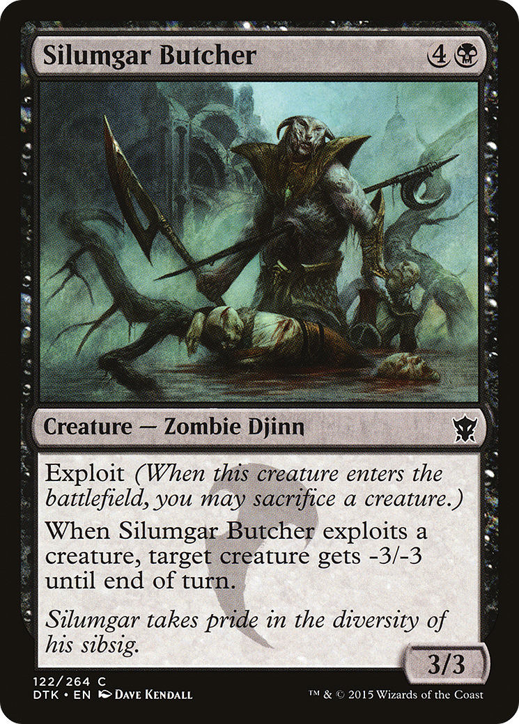 Image of Silumgar Butcher (DTK-122) - Dragons of Tarkir Foil