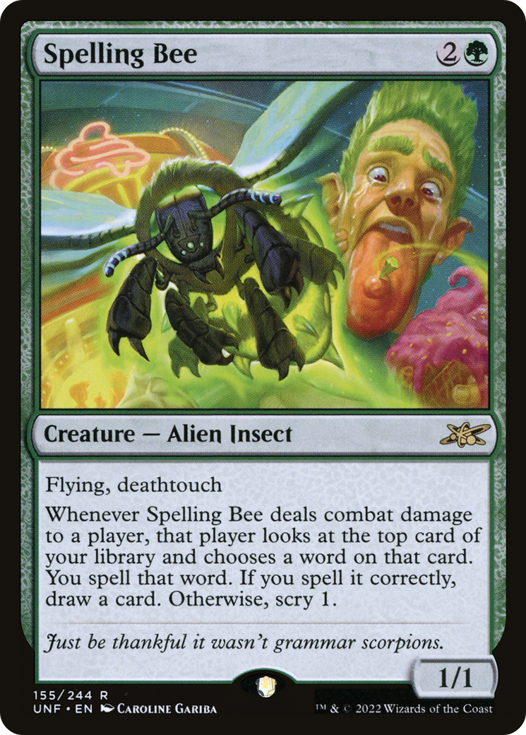 Image of Spelling Bee (UNF-155) - Unfinity
