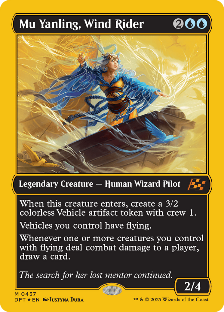 Image of Mu Yanling, Wind Rider (First-Place Foil) (DFT-437) - Aetherdrift Foil
