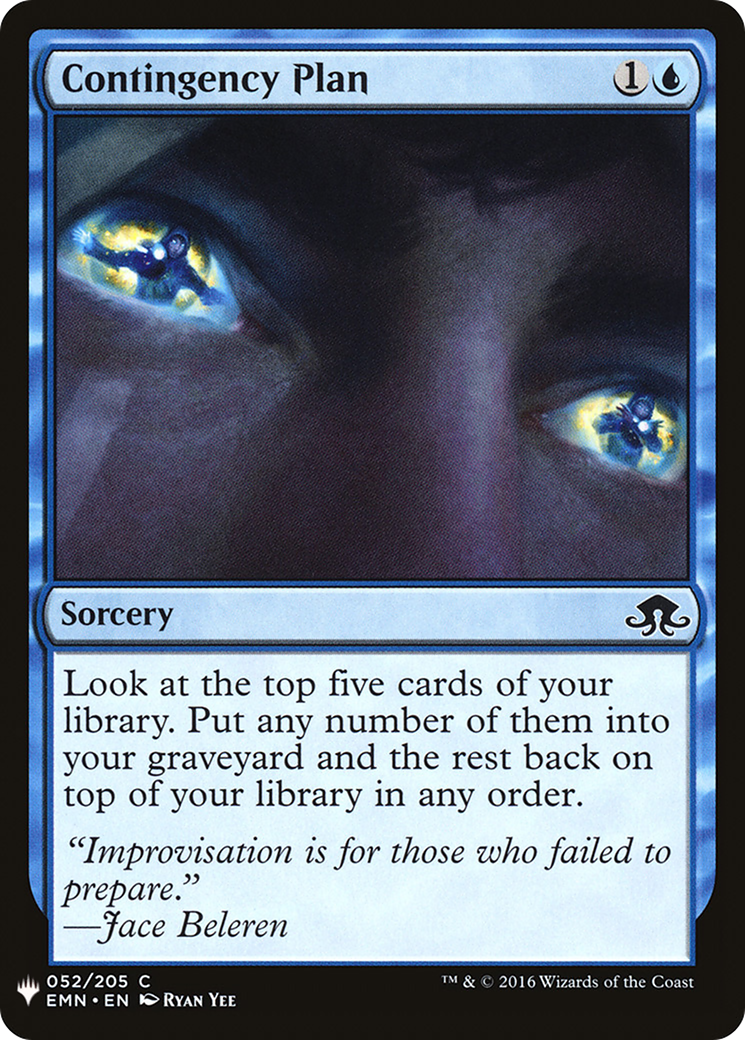Image of Contingency Plan (LIST-052) - The List
